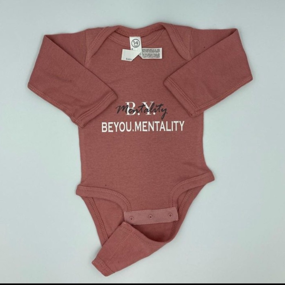 Long sleeve Pink Onsie - Handcrafted by BeYou.Mentality